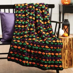 Herrschners Happy Halloween Afghan Crochet Kit
