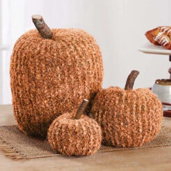 Herrschners Fancy Pumpkins - Set Of 3 Knit Kit -Robotime Zone 175435P 2 70737.1696276088
