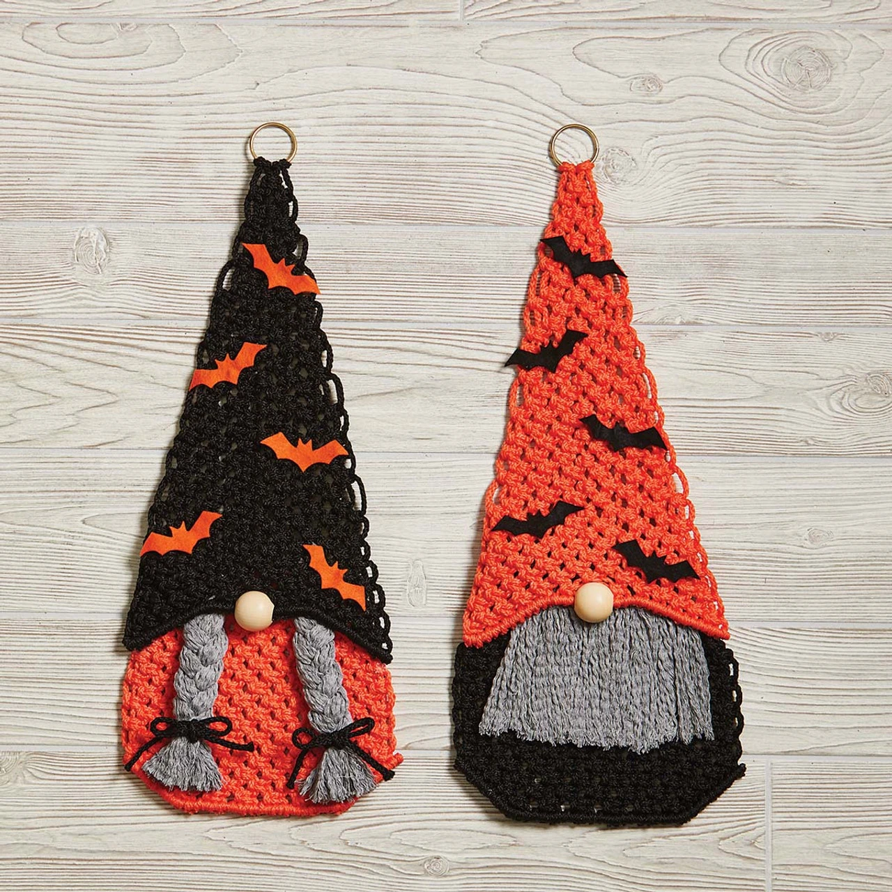 Herrschners Halloween Gnomes Macrame 3 Herrschners Halloween Gnomes Macrame