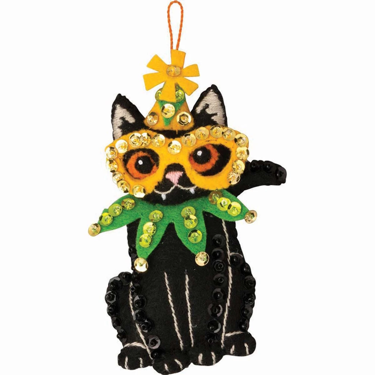 Bucilla Halloween Cats Felt & Sequin Kit 4 Bucilla Halloween Cats Felt & Sequin Kit - Image 2
