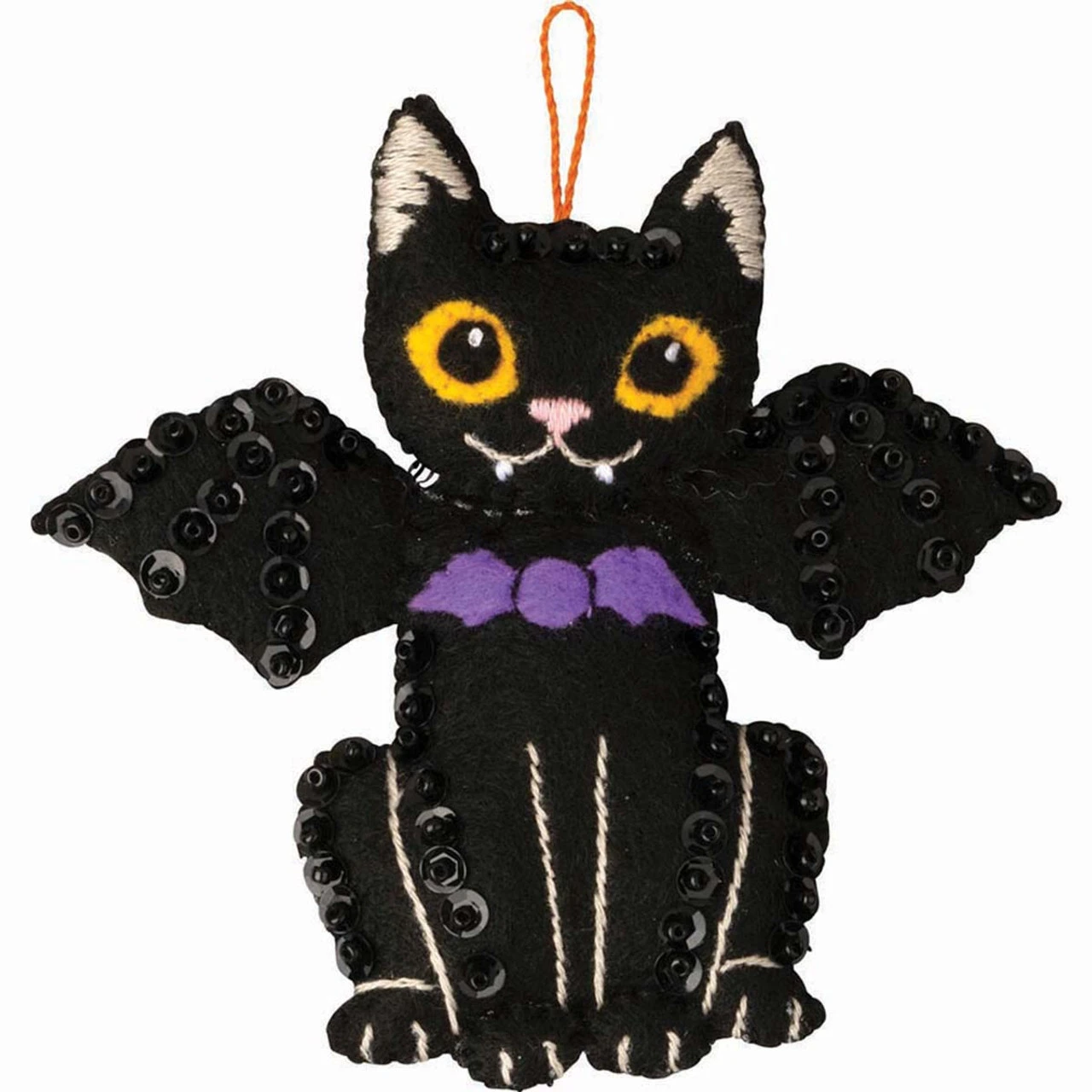 Bucilla Halloween Cats Felt & Sequin Kit 5 Bucilla Halloween Cats Felt & Sequin Kit - Image 3
