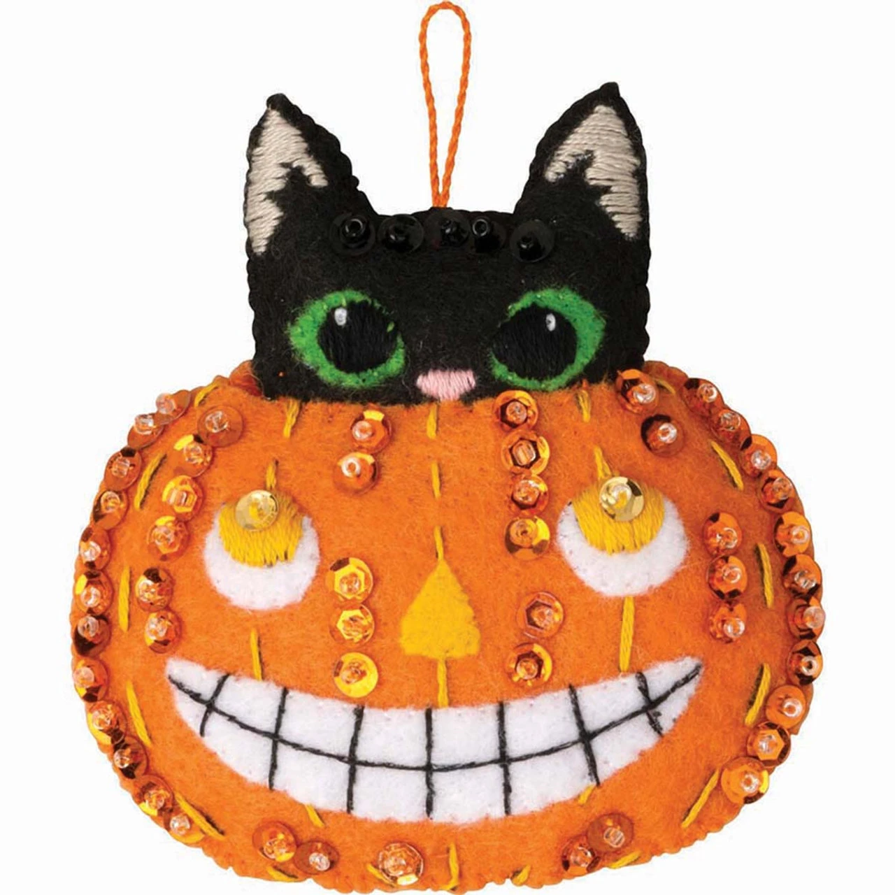 Bucilla Halloween Cats Felt & Sequin Kit 7 Bucilla Halloween Cats Felt & Sequin Kit - Image 5