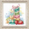 RIOLIS Sweet Dessert Kit & Frame Counted Cross-Stitch -Robotime Zone 187961 98396.1693424722