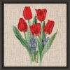 Permin Pretty Red Tulips Counted Cross-Stitch Kit -Robotime Zone 189873 54265.1693426953