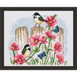 Permin Mousewhite Birds Counted Cross-Stitch Kit