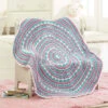 Herrschners Going In Circles Baby Blanket Crochet Kit -Robotime Zone 204012 07163.1693427349