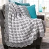 Herrschners Cloudburst Throw Crochet Kit -Robotime Zone 204127 98511.1693427455