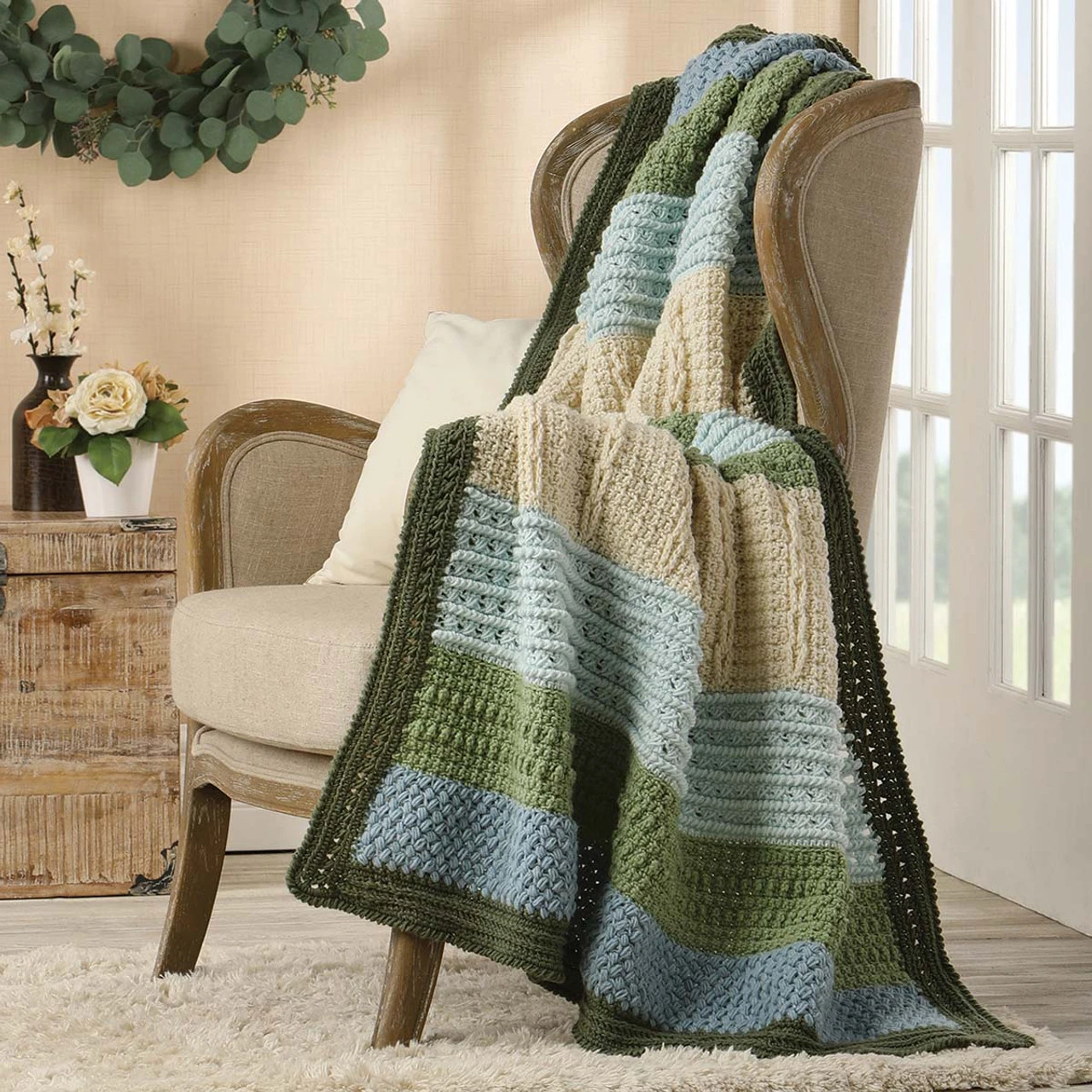 Herrschners Hydrangea Afghan Crochet Kit 3 Herrschners Hydrangea Afghan Crochet Kit