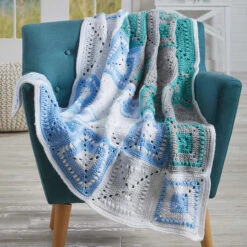 Herrschners Home Decor Crochet Afghan Kit