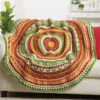 Herrschners Zinnia Afghan Crochet Kit -Robotime Zone 204974 01248.1693427902