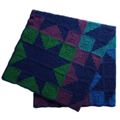 Red Heart Modern Patchwork Stars Afghan Crochet Kit -Robotime Zone 205158 2 50482.1693428004