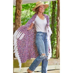 Premier® Premier Americana Fringe Throw Crochet Kit