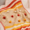 Red Heart Pompom Party Blanket Crochet Kit -Robotime Zone 205311 36603.1693428124