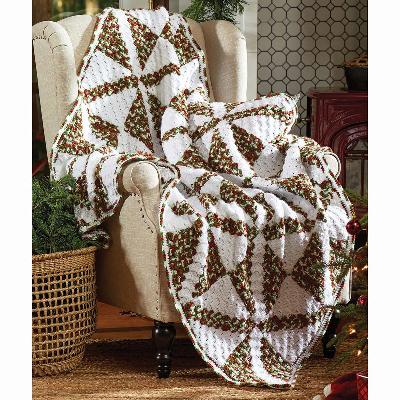 Premier® Premier Merry Motif Quilt Crochet Afghan Kit 3 Premier® Premier Merry Motif Quilt Crochet Afghan Kit