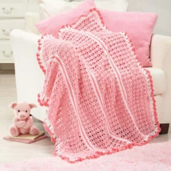 Herrschners Sleep Tight Baby Blanket Crochet Kit