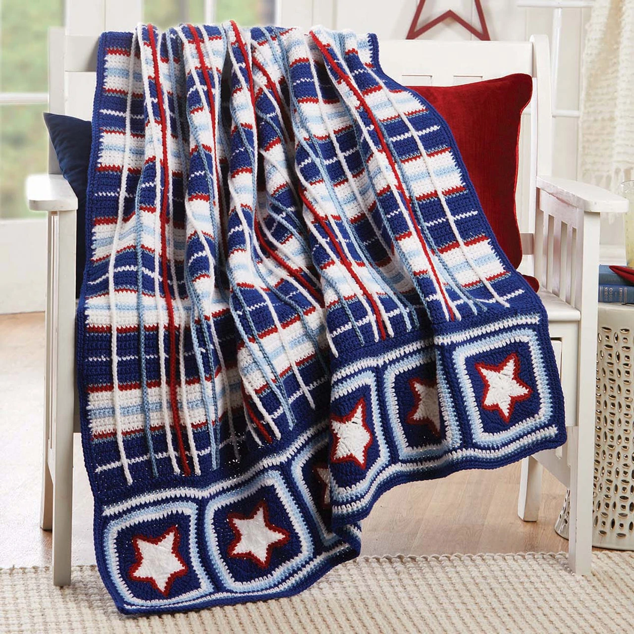 Herrschners Red, White, & Bloom Crochet Kit 3 Herrschners Red, White, & Bloom Crochet Kit