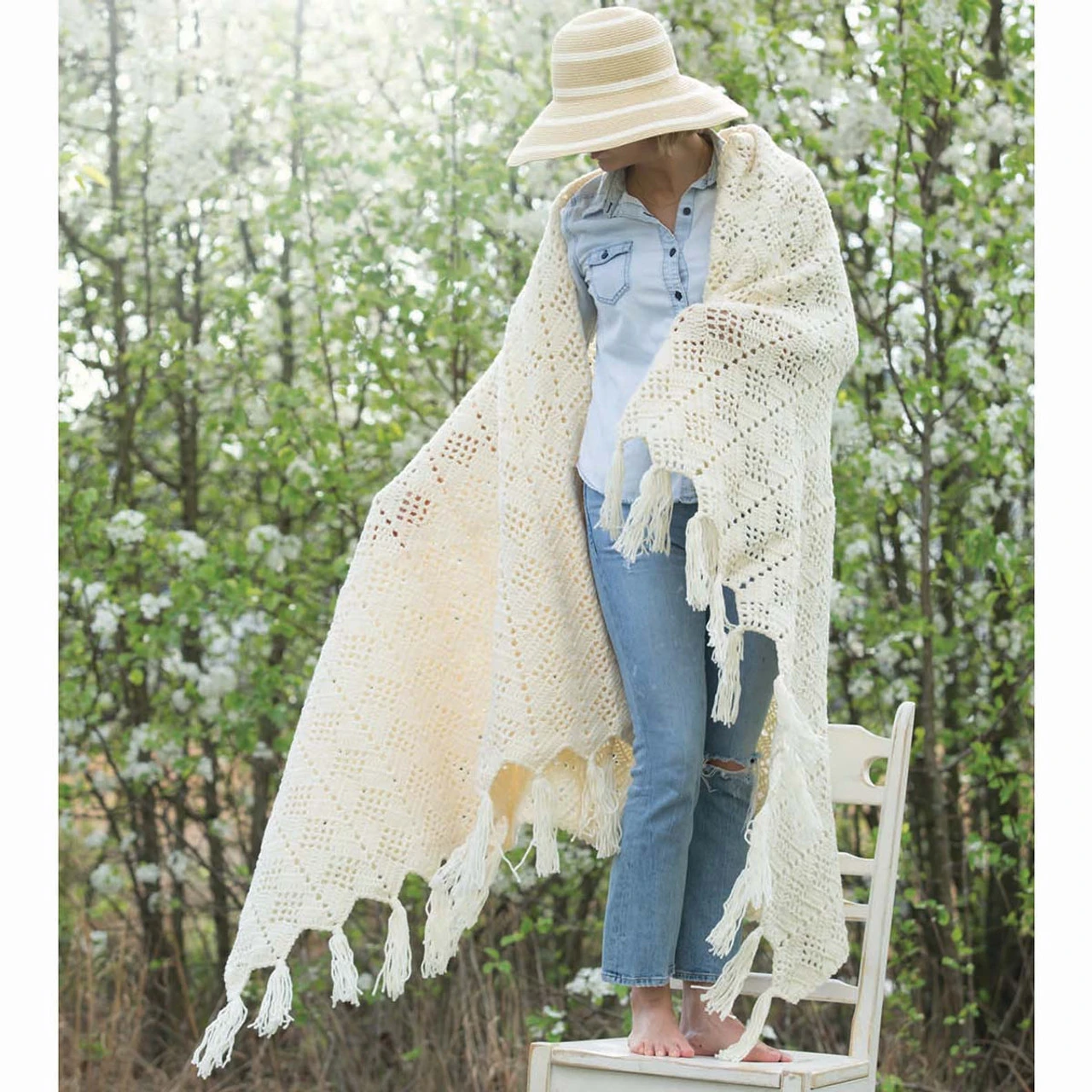 Red Heart Diamond Ripple Crochet Afghan Kit 3 Red Heart Diamond Ripple Crochet Afghan Kit