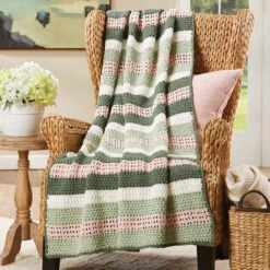 Herrschners Quaint Garden Afghan Crochet Kit