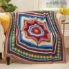 Herrschners Color Storm Afghan Crochet Kit -Robotime Zone 206192 61046.1693428509