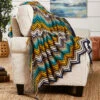 Herrschners Mystic Ripple Afghan Crochet Kit -Robotime Zone 206193P 60270.1693597448