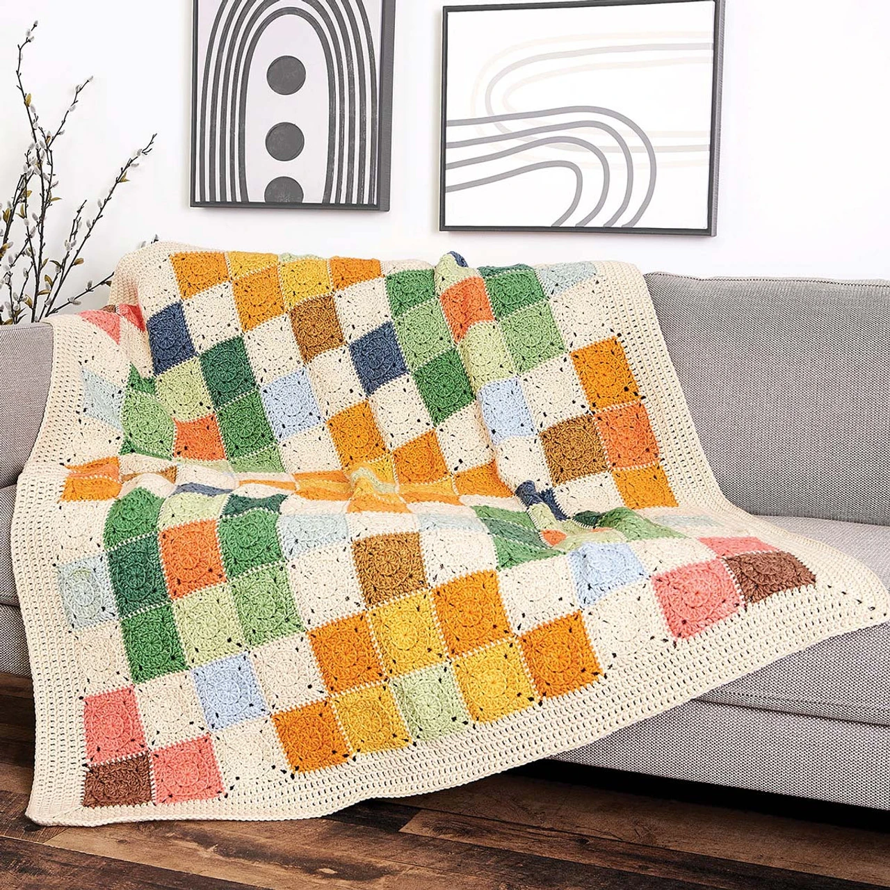 Caron Country Quilt Blanket Crochet Kit 3 Caron Country Quilt Blanket Crochet Kit