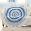 Herrschners Tranquil Circle Throw Crochet Kit -Robotime Zone 209006 15528.1693428613