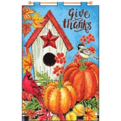 Design Works Give Thanks-November Banner Felt & Sequin Kit