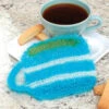Red Heart Coffee Mug Scrubby Knit Kit -Robotime Zone 226300 04478.1693430056