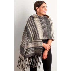 Bernat Pearl Stripes Scarf Knit Kit