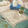 Herrschners Lacy Table Runner Crochet Yarn Kit -Robotime Zone 234235P 25860.1693430393