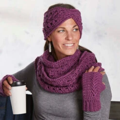 Herrschners Allure Winter Set Yarn Kit