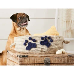 Herrschners Doggy Toy Basket Crochet Kit