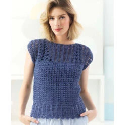 Lion Brand Openwork Top Crochet Kit