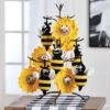 Herrschners Bees & Sunflower Ornaments Crochet Kit -Robotime Zone 235470 19921.1693431432