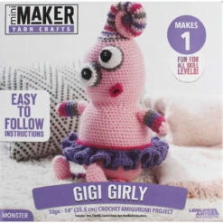 Leisure Arts Make A Little Friend Gigi Girly Crochet Kit
