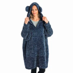 Bernat Beary Velvet Blanket Hoodie Crochet Kit