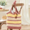 Herrschners Sampler Striped Tote Crochet Kit -Robotime Zone 236162 97612.1693431797