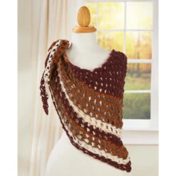 Herrschners Autumn Shawl Crochet Kit