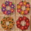 Herrschners Seasonal Wreaths Crochet Kit -Robotime Zone 236222P 01437.1693431892