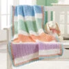 Herrschners Lollipops Baby Blanket Crochet Kit -Robotime Zone 244256 16264.1693432176
