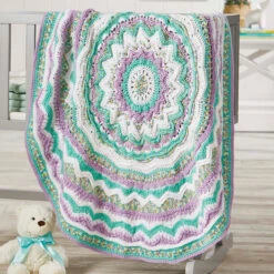 Herrschners Bewildered Baby Blanket Crochet Kit