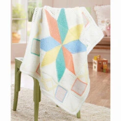 Herrschners Little Star Baby Blanket Knit Kit