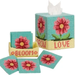 Herrschners Bloom Love Set Plastic Canvas