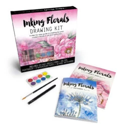 Hachette Book Group Inking Florals Drawing- Sketching Kit