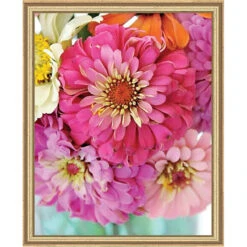 Pink Picasso Zealous Zinnias Paint-by-Number Kit