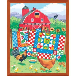 Herrschners Quilt Barn Paint-by-Number Kit