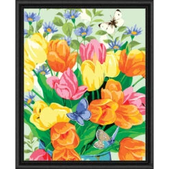 Herrschners Tulips Galore Paint-by-Number Kit