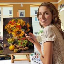 Schipper Colorful Autumn Still Life Paint-by-Number Kit -Robotime Zone 450734 3 06109.1693440582