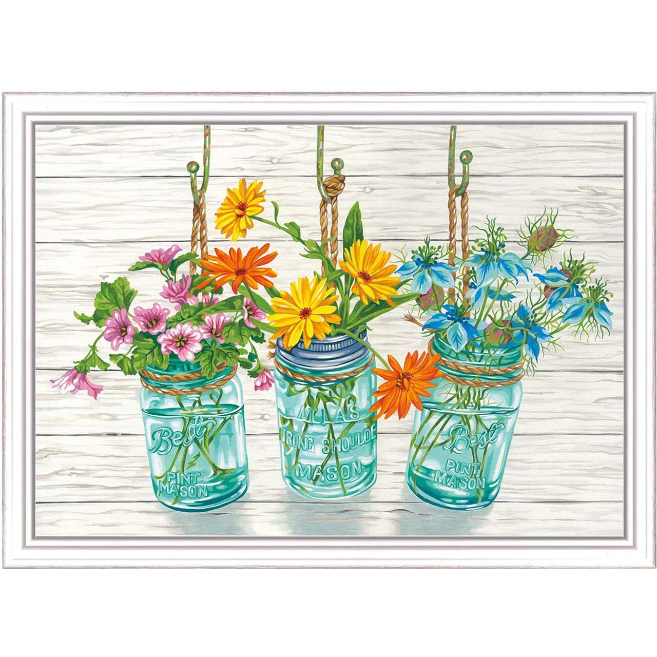 Paintworks Flowering Jars Paint-by-Number Kit 3 Paintworks Flowering Jars Paint-by-Number Kit
