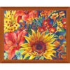 Paintworks Sunflower On Blue Paint-by-Number Kit -Robotime Zone 451863 41917.1693441504